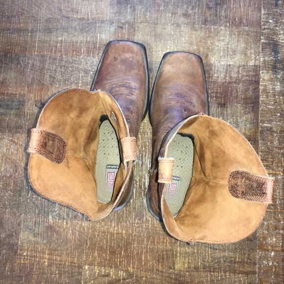 Ariat Rambler Mens Western Boot Antiqued Brown 9.5 D Leather Cowboy Square Toe - Picture 9 of 11